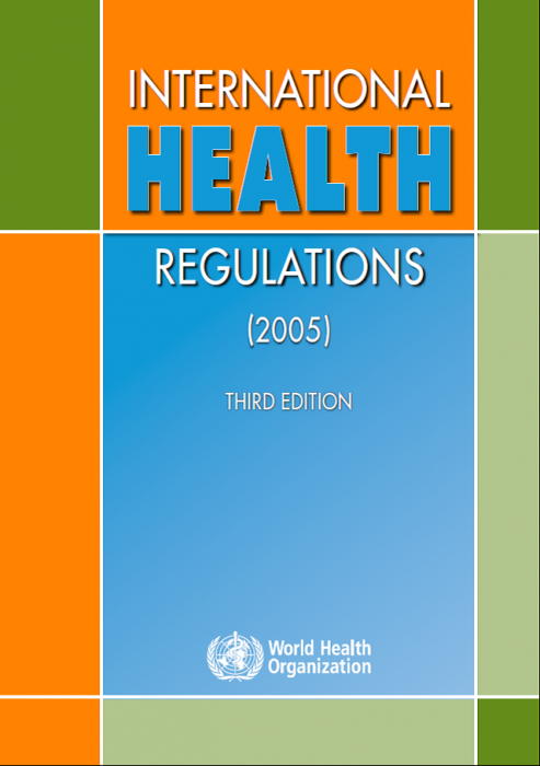 In consideration of the increases in international travel and trade, and emergence and reemergence of international disease threats and other health risks, the Fifty-eighth World Health Assembly in 2005 adopted the revised International Health Regulations (IHR). The new IHR entered into force on 15 June 2007.

Their stated purpose and scope are "to prevent, protect against, control and provide a public health response to the international spread of disease in ways that are commensurate with and restricted to public health risks, and which avoid unnecessary interference with international traffic and trade." Because the IHR are not limited to specific diseases, but are applicable to health risks, irrespective of their origin or source, they should remain current with developments in the evolution of diseases and the factors affecting their emergence and transmission. The IHR also require States to strengthen core surveillance and response capacities at the primary, intermediate and national level, as well as at designated international ports, airports and ground crossings. They further introduce a series of new health documents, including ship sanitation certificates and an international certificate of vaccination or prophylaxis for travelers.
